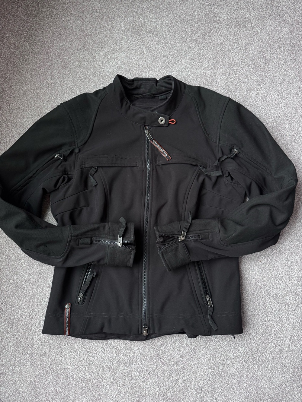 Harley-Davidson Women's Esteem Soft Shell Windproof Riding Jacket - Black